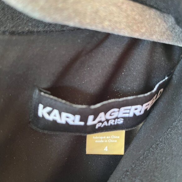 Karl Lagerfeld Paris Black Cocktail Dress - Picture 2 of 3